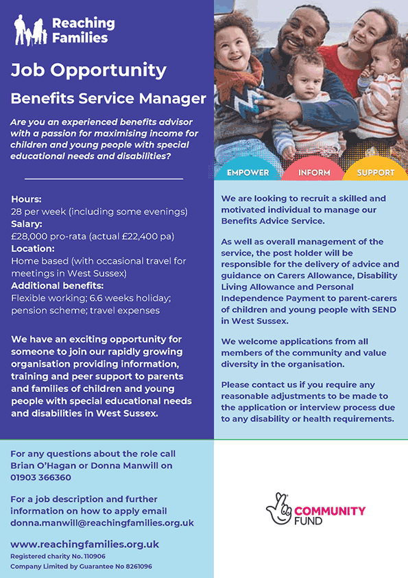 Benefits Service Manager job ad