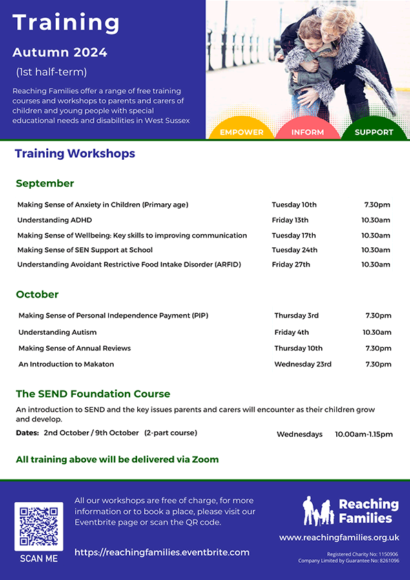 Training workshops flyer